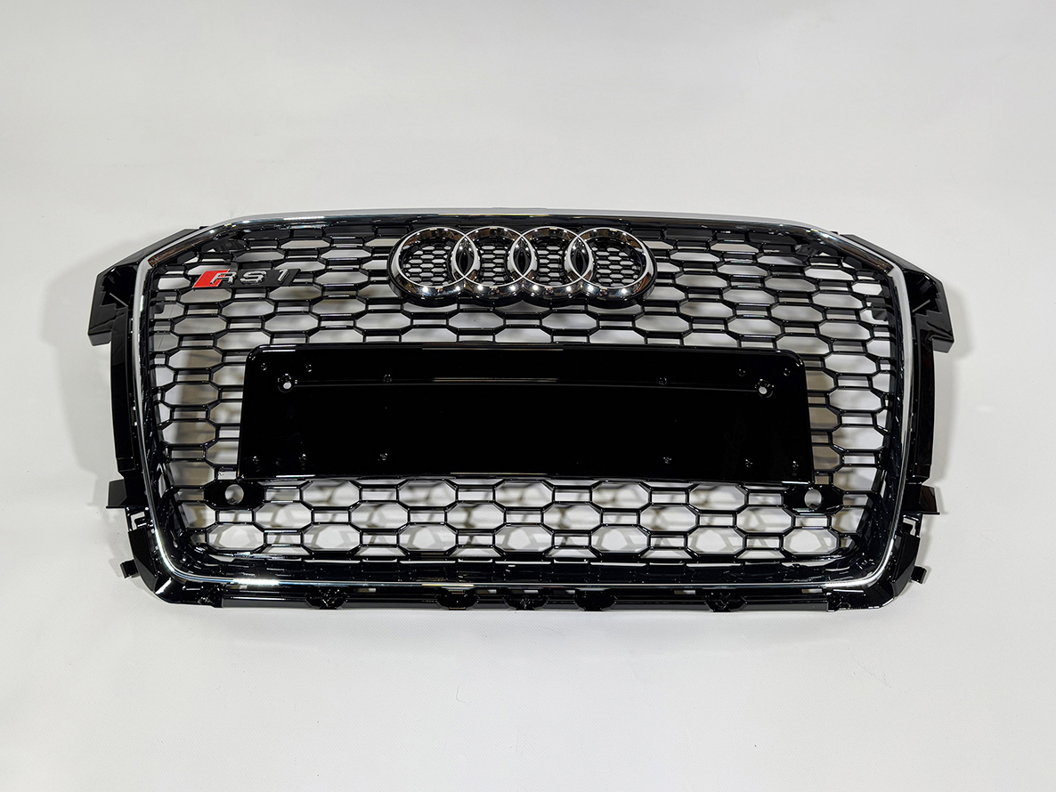 Audi A1 LIFT 2015-2018 Front Grill, Honeycomb Grill, RS1 Chrome Quattro Style